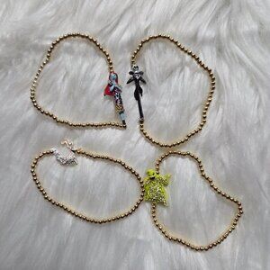 Disney x Baublebar 3D Nightmare Before Christmas Character Bracelet Set